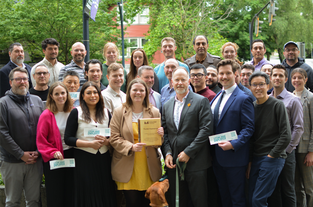 Living Wage Presentation - Group Photo outdoors